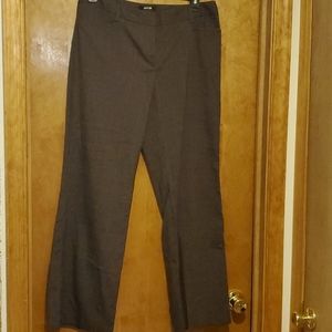 Brown knit dress pants